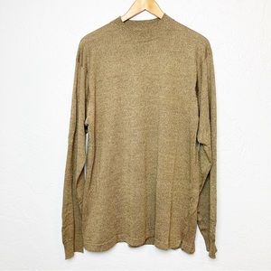 Bachrach 100% Silk Sweater VTG Large mock neck Sweater